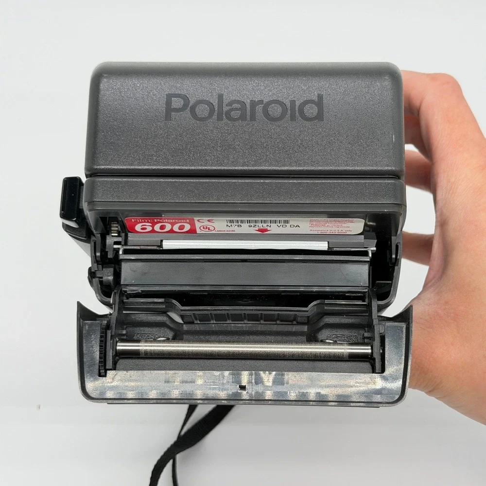 Polaroid OneStep 600 Instant Film Camera Vintage Gray Tested Working